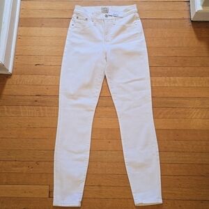 NWT, J. Crew, 9" High-Rise Toothpick, White, Women's 26